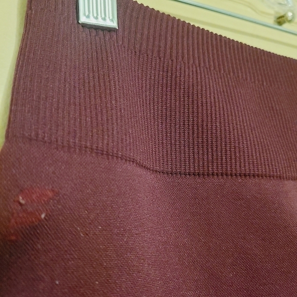 Fabletics | Women's Maroon High-Waist Ribbed Legging (Size XS) - Picture 3 of 12
